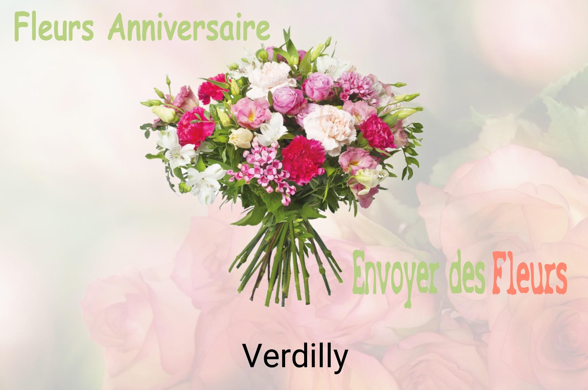 Bouquet de fleurs d’anniversaire livré à Verdilly